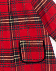 Red Plaid Dress with pockets