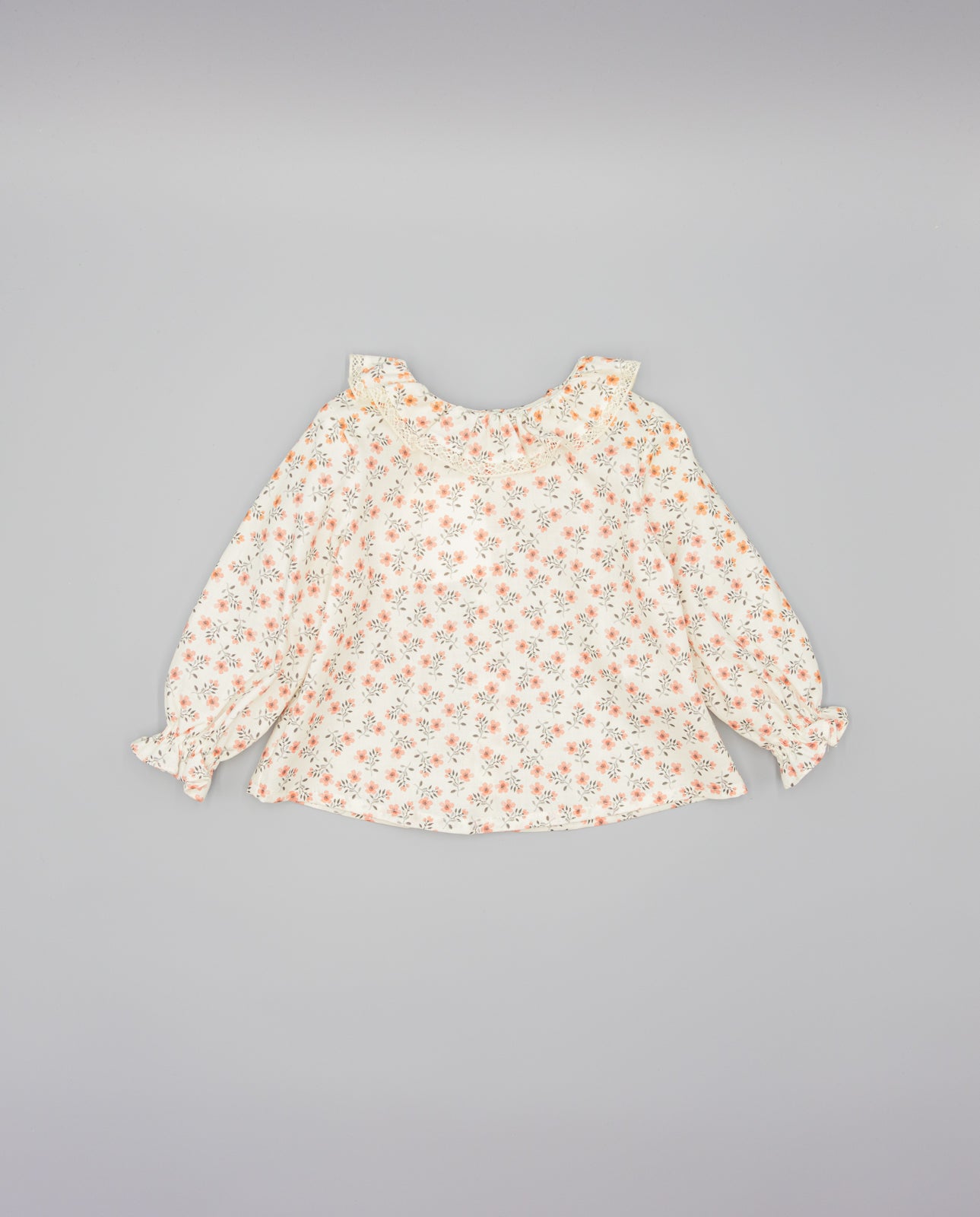 PINK VIELLA SHIRT WITH FLORAL PRINT