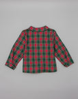 GREEN PLAID SHIRT OF FLANNEL