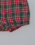 GREEN PLAID SHORTS WITH SUSPENDERS