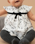 White and Black elegant dress for baby girl