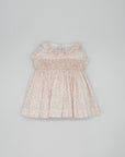 Hand Embroidered Baby Pink Flower Dress