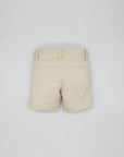 Beige Twill Shorts