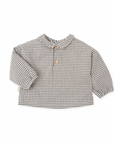 Plaid shirt in grey for baby boys