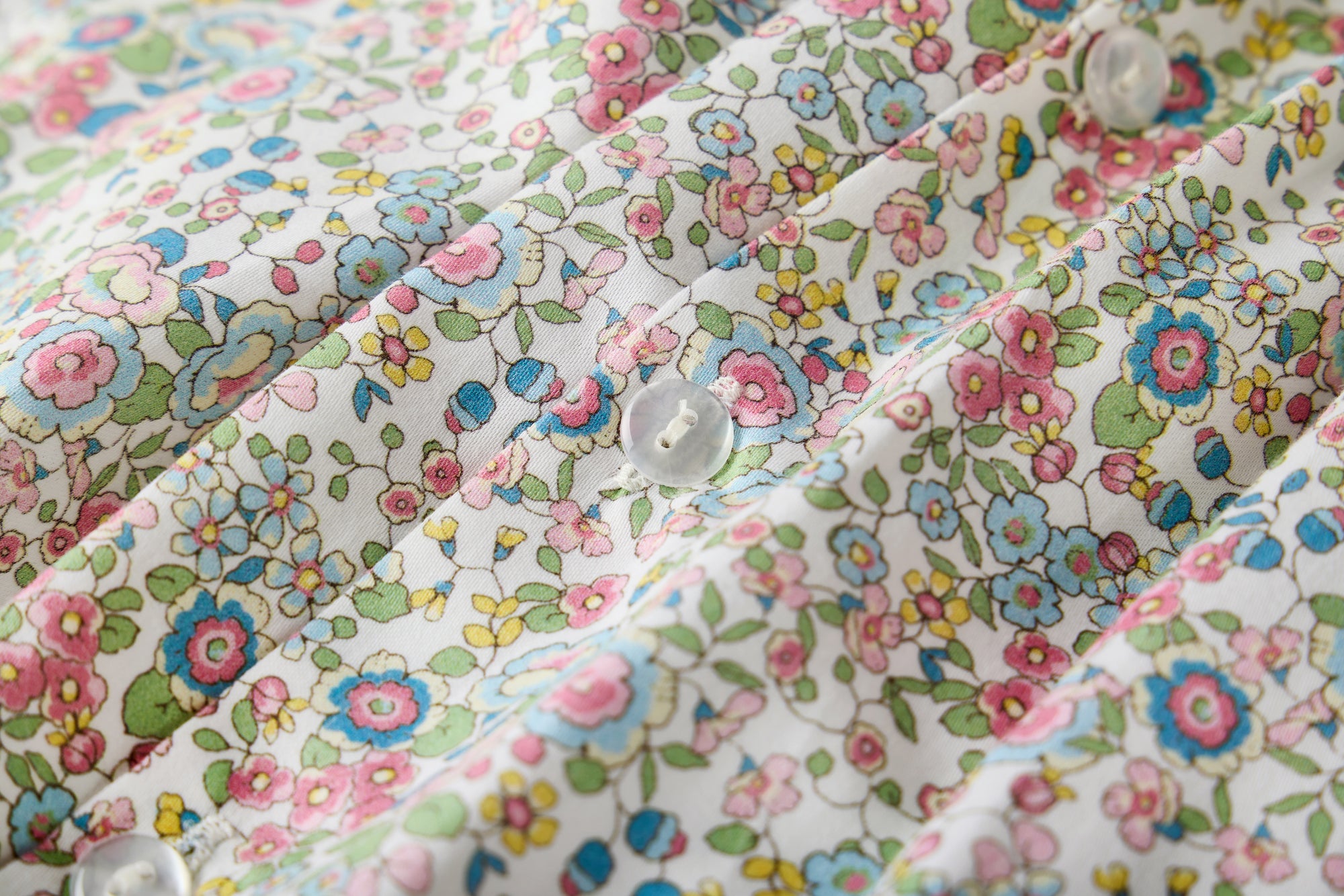 Smocked floral dress with Flutter sleeves