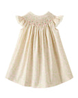 Liberty-inspired floral print in soft pastels smocked dress