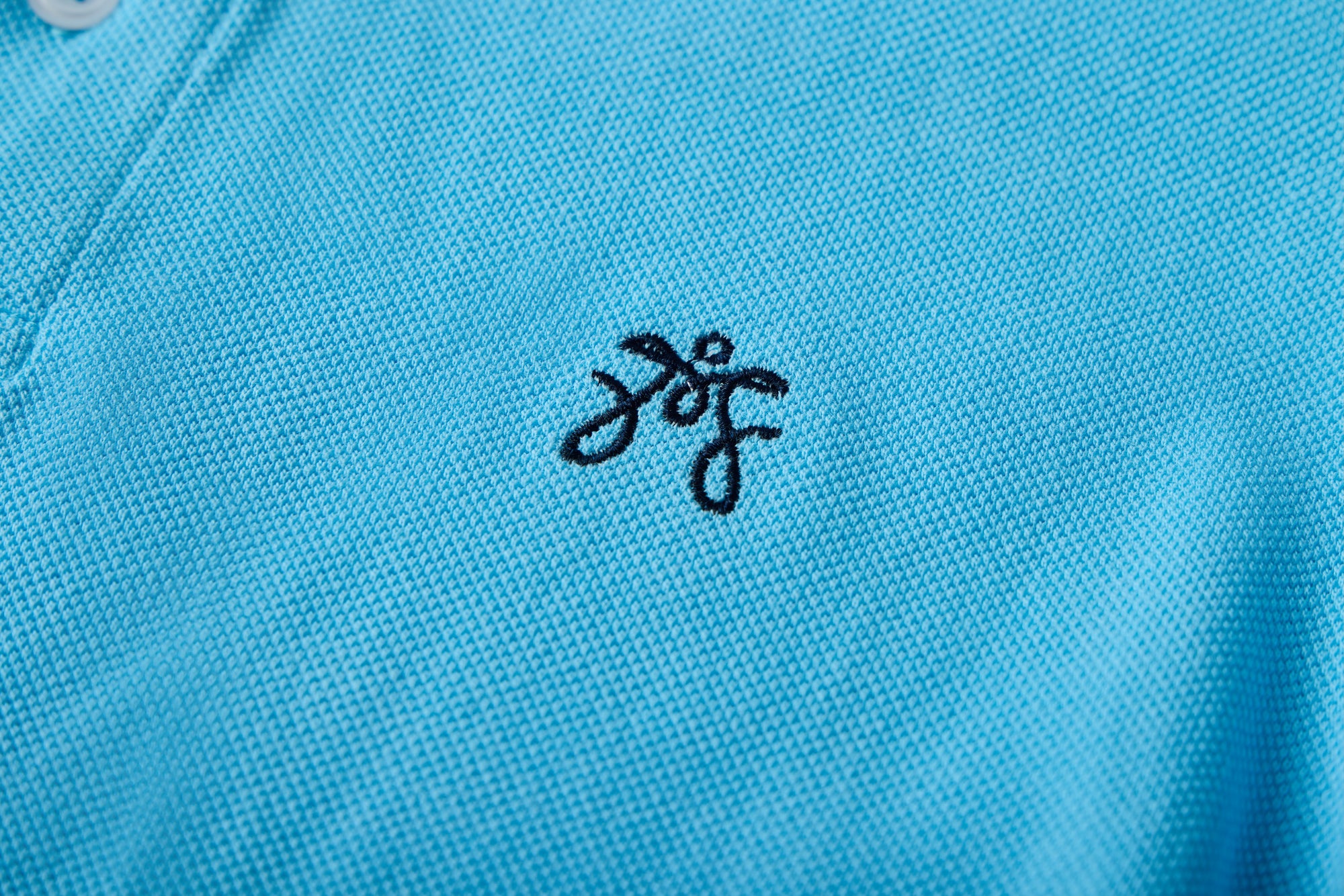 Cotton blue polo
