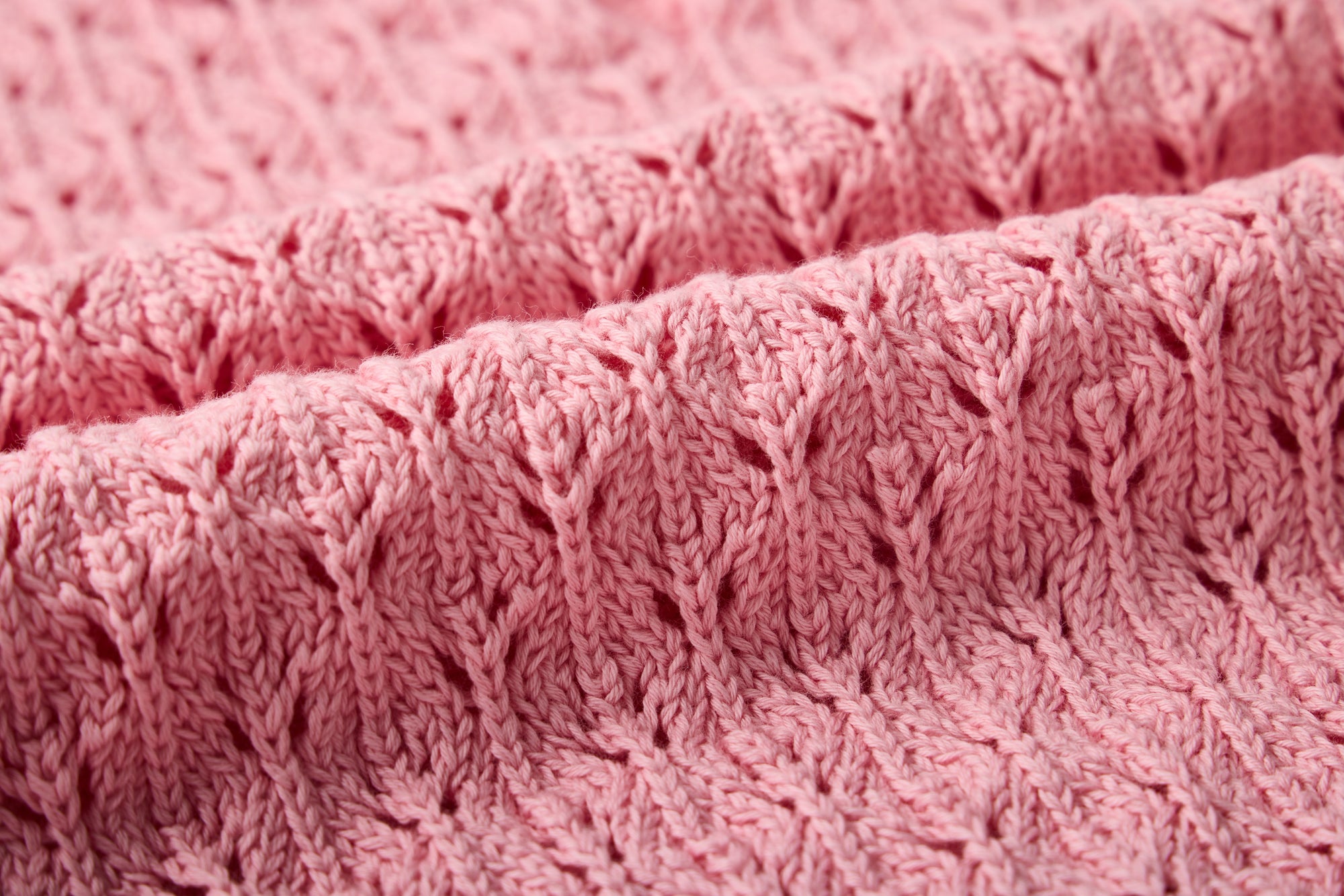 Pink knit polo sweater for girls
