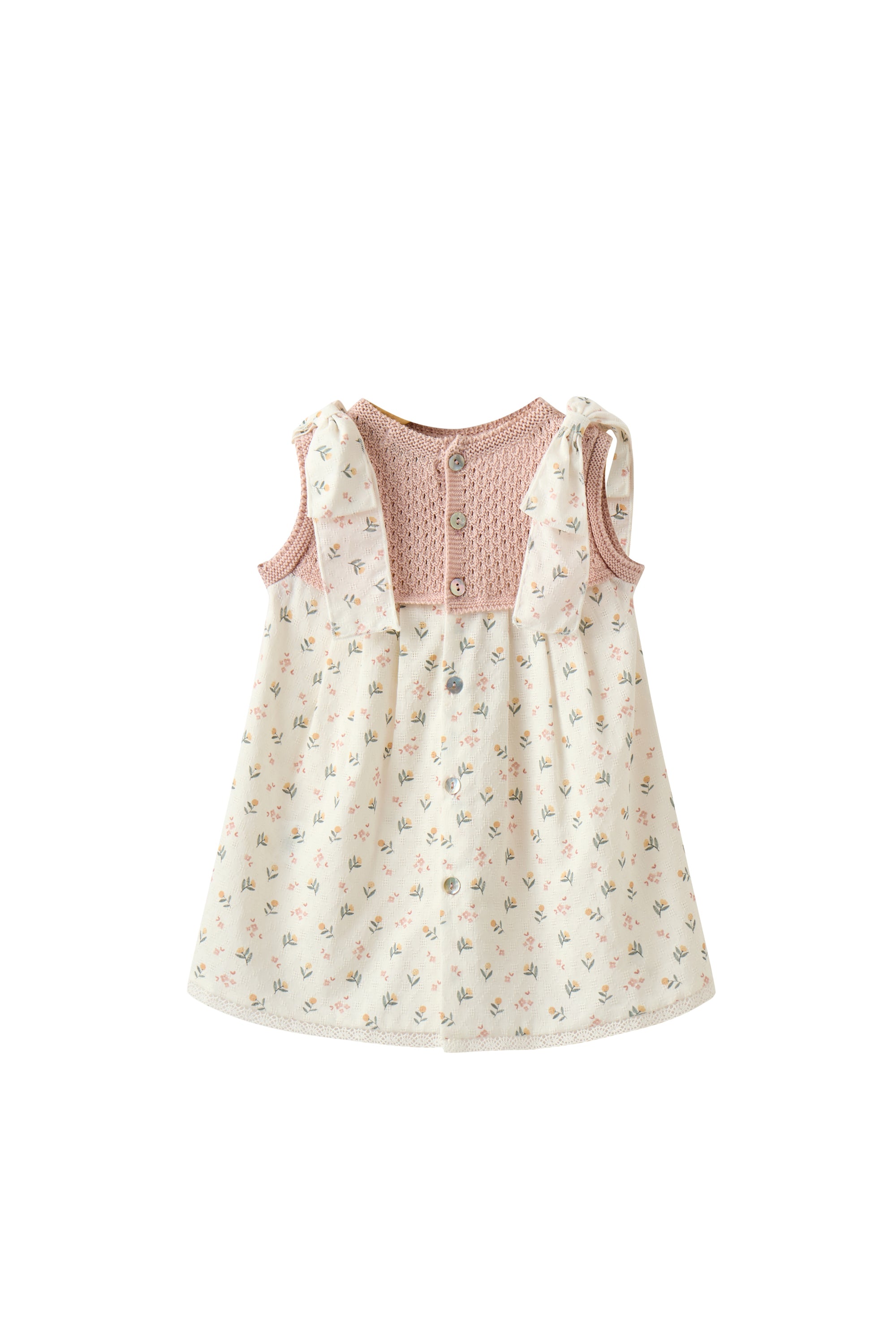 Baby Girl Floral Knitted and cotton Dress
