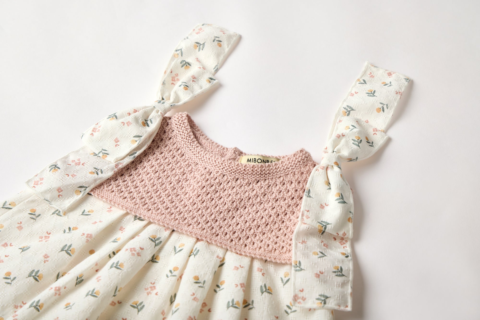 Baby Girl Floral Knitted and cotton Dress