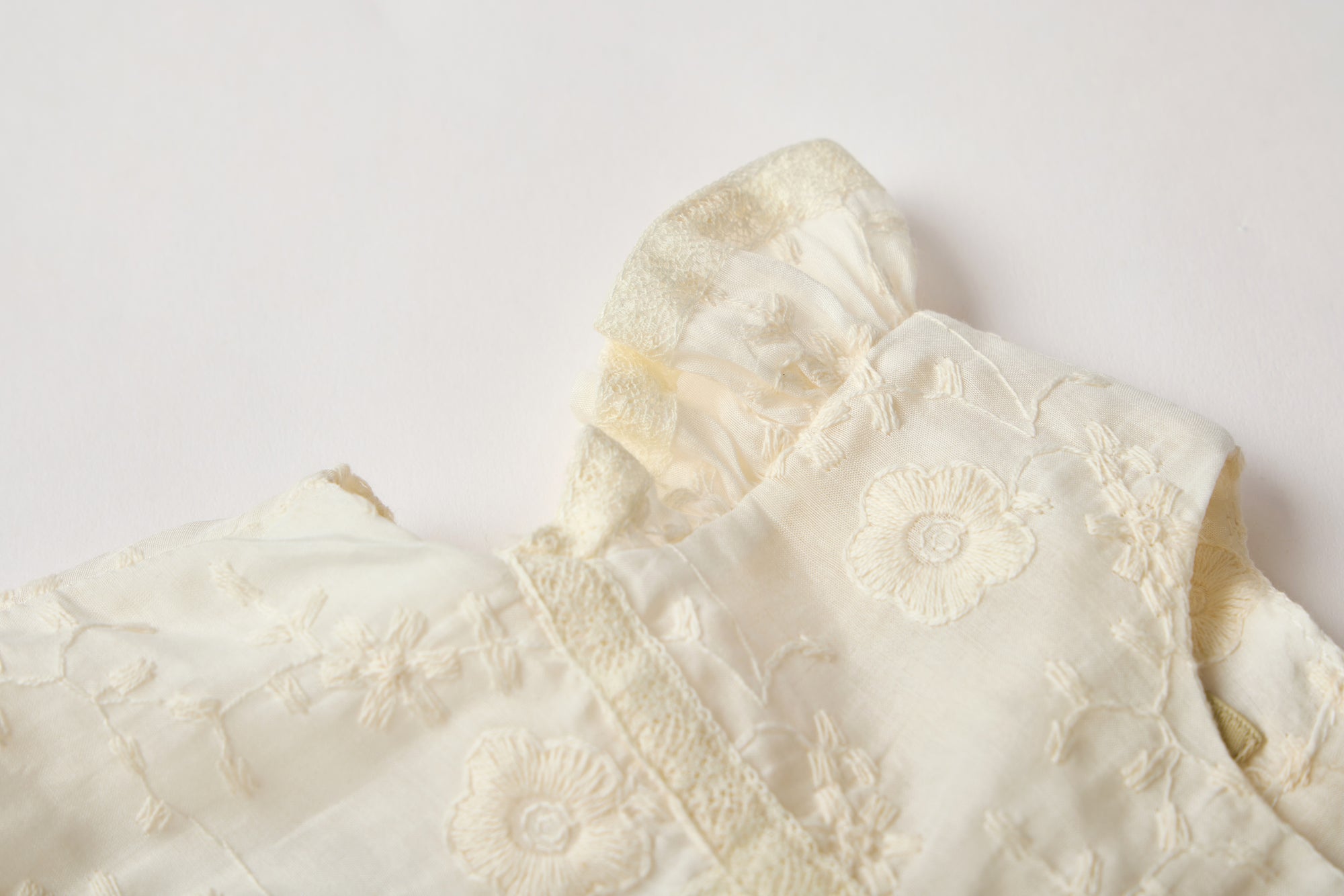 Baby Girls' Ivory Embroidered Dress with Bloomers