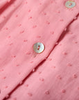 Pink Plumeti Dress with ruffles