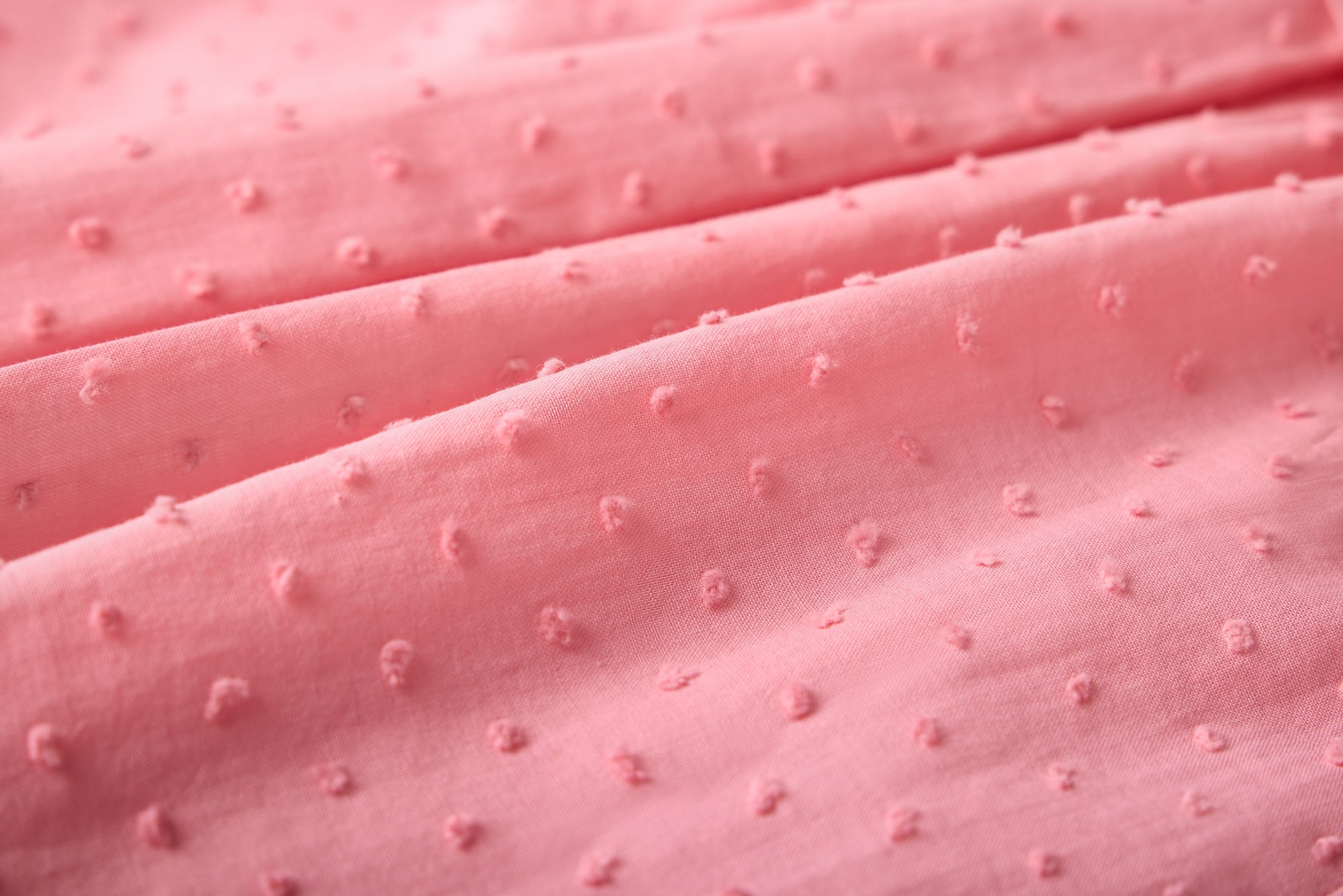 Pink Plumeti Dress with ruffles