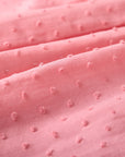 Pink Plumeti Dress with ruffles
