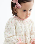 MIBONBON BUNNIES HANDSMOCKED BABY DRESS