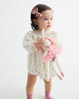 MIBONBON BUNNIES HANDSMOCKED BABY DRESS