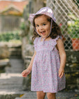 Baby girl's dress with  floral print