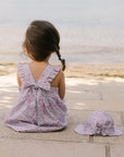 Baby girl's dress with  floral print