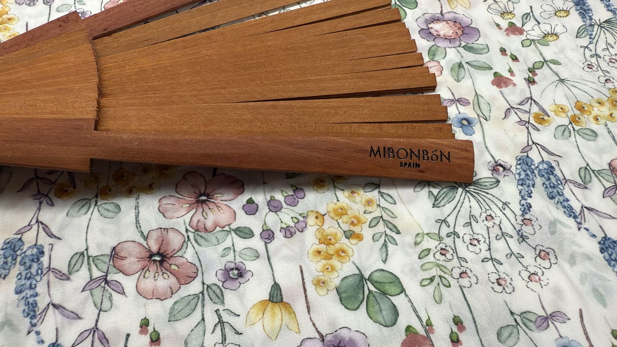 MIBONBON 西班牙印花棉布手工扇