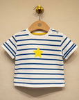 Boys' Blue & White Stripe Star T-Shirt