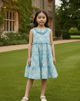 Blue Floral Dress Burberry Kids Style