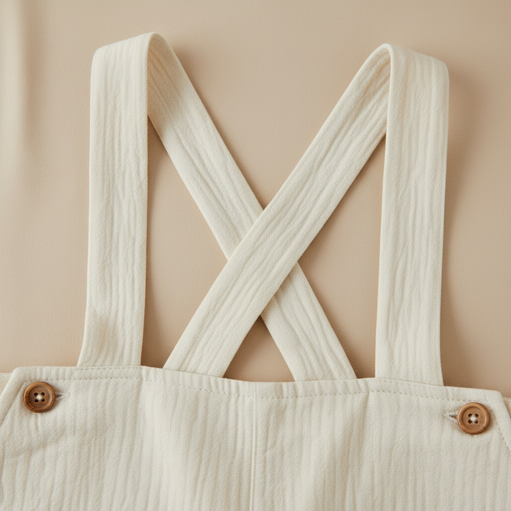 Cross-back straps detail