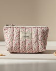 Elegant pink floral pouch product photo