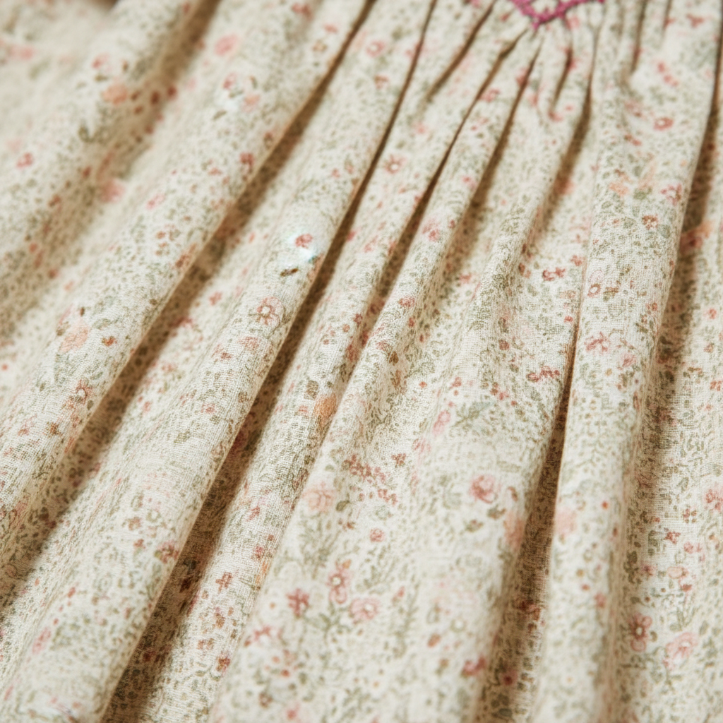 Floral Fabric Close-Up
