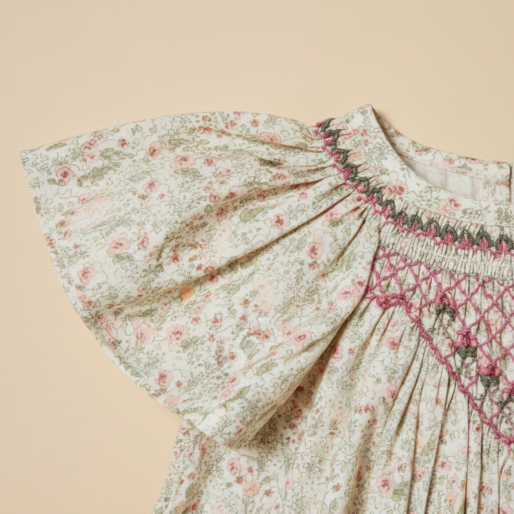 Flutter Sleeve Close-Up