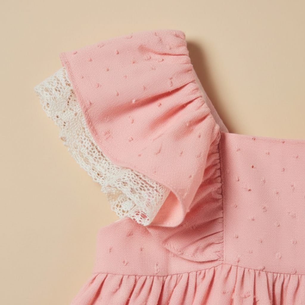 Flutter Sleeve Lace Detail