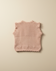 KNITTED PINK VEST. DESIGNED BY GIGI LEUNG