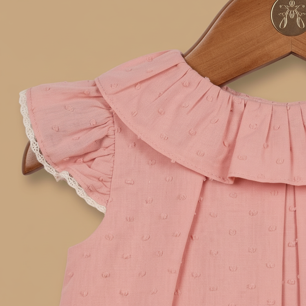 Ruffled Collar Close-Up