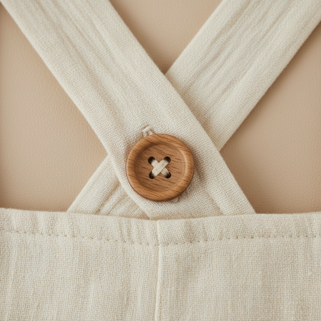 Wooden button detail