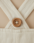 Wooden button detail